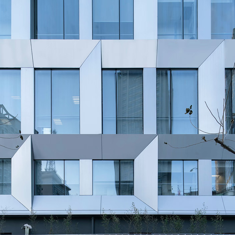 Dinding Tirai Panel Aluminium Tunggal